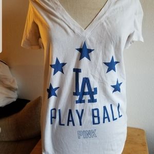 Pink Dodgers top